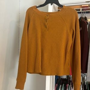 Old navy, color mustard yellow, size medium